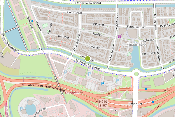 Ambulance-melding op Priamsingel, Capelle aan den IJssel op 4 juni, kaart-overzicht