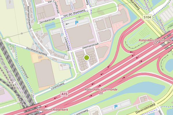 Ambulance-melding op Zeemanstraat, Barendrecht op 4 juni, kaart-overzicht