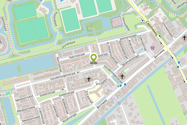 Ambulance-melding op Narcisstraat, Capelle aan den IJssel op 29 april, kaart-overzicht