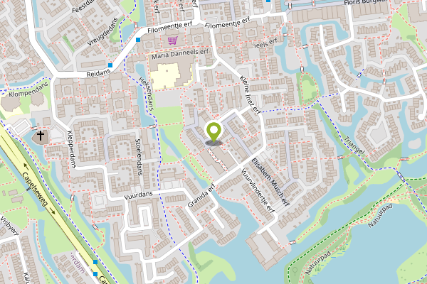 Ambulance-melding op Kleine Inez erf, Capelle aan den IJssel op 29 april, kaart-overzicht