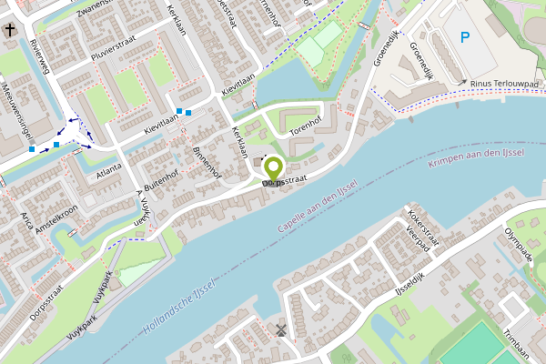 Ambulance-melding op Dorpsstraat, Capelle aan den IJssel op 29 april, kaart-overzicht