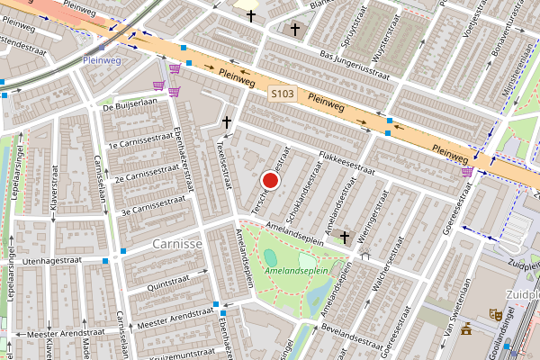 Brandweer-melding op Terschellingsestraat, Rotterdam op 4 juni, kaart-overzicht