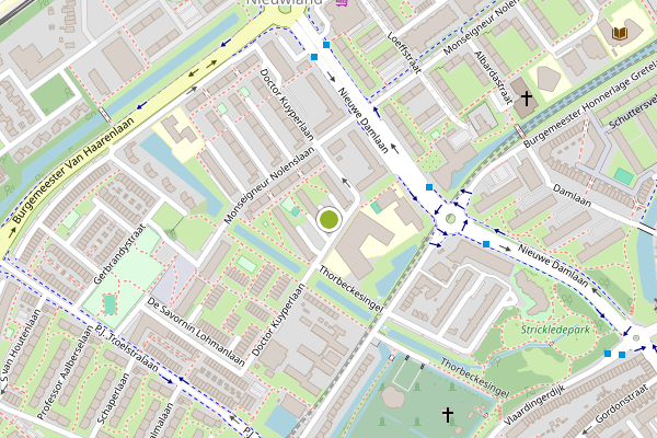 Ambulance-melding op Heemskerkstraat, Schiedam op 4 juni, kaart-overzicht