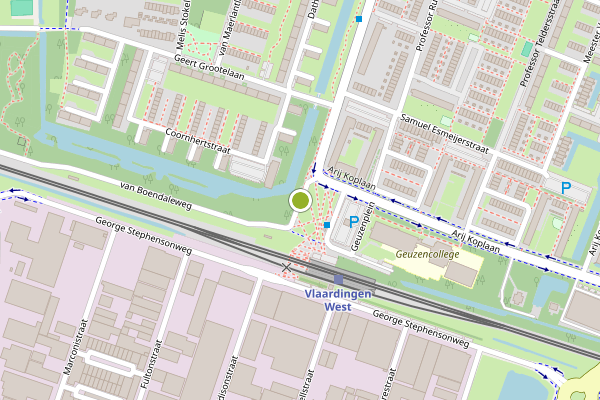 Ambulance-melding op dr. Wiardi Beckmansingel, Vlaardingen op 4 juni, kaart-overzicht