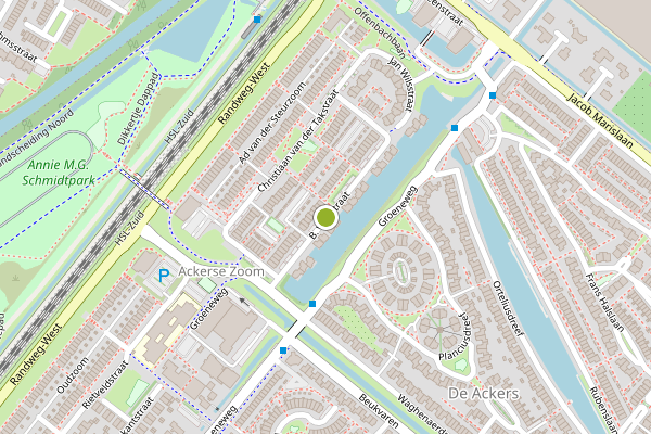 Ambulance-melding op B. Vethstraat, Bergschenhoek op 4 juni, kaart-overzicht