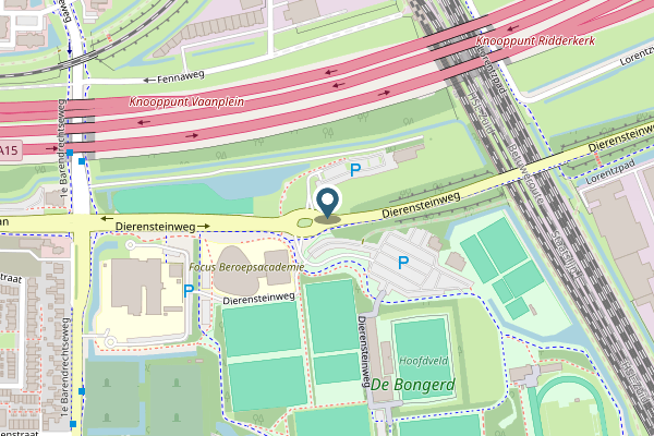Politie-melding op Dierensteinweg, Barendrecht op 29 april, kaart-overzicht