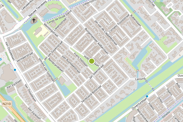 Ambulance-melding op Hobbemalaan, Krimpen aan den IJssel op 5 juni, kaart-overzicht