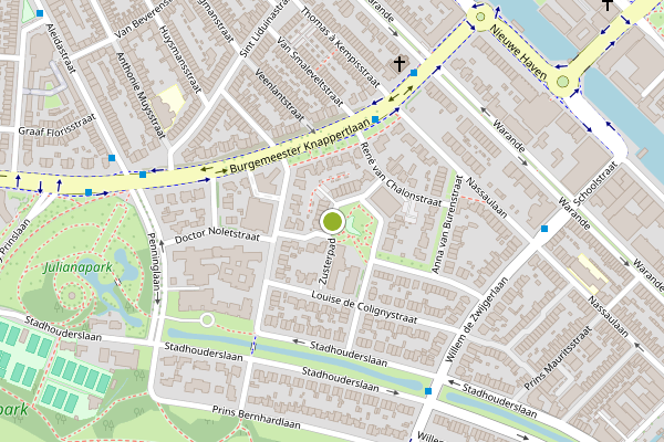 Ambulance-melding op Anna van Saksenstraat, Schiedam op 5 juni, kaart-overzicht
