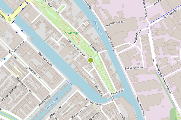 Ambulance-melding op Lange Nieuwstraat, Schiedam op 5 juni, kaart-overzicht