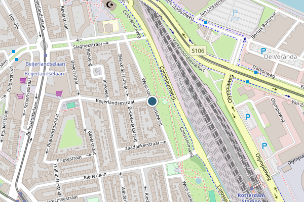 Politie-melding op West-Varkenoordseweg, Rotterdam op 5 juni, kaart-overzicht