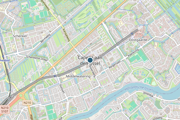 Politie-melding op Rivium Quadrant, Capelle aan den IJssel op 5 juni, kaart-overzicht