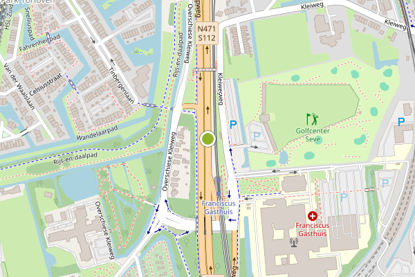 Ambulance-melding op G.K. van Hogendorpweg, Rotterdam op 6 juni, kaart-overzicht