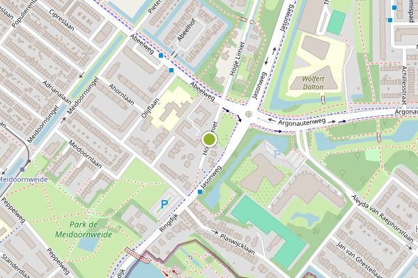 Ambulance-melding op Hoge Limiet, Rotterdam op 6 juni, kaart-overzicht