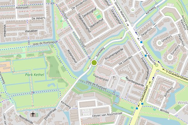Ambulance-melding op Gaardenpad, Schiedam op 6 juni, kaart-overzicht