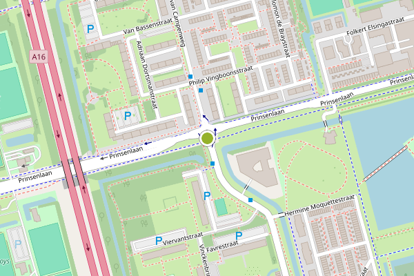Ambulance-melding op Nancy Zeelenbergsingel, Rotterdam op 6 juni, kaart-overzicht