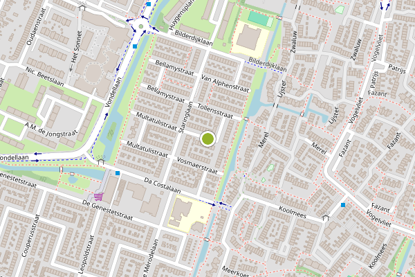 Ambulance-melding op Tollensstraat, Ridderkerk op 6 juni, kaart-overzicht