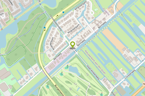 Ambulance-melding op Klaas Klinkertweg, Capelle aan den IJssel op 1 mei, kaart-overzicht