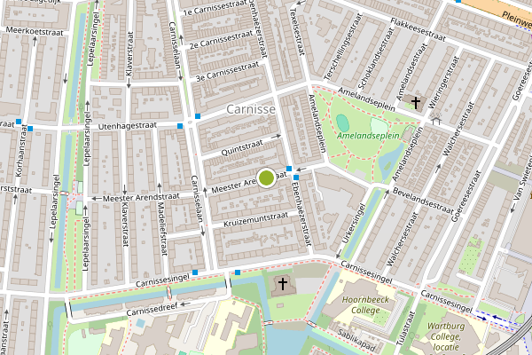 Ambulance-melding op Meester Arendstraat, Rotterdam op 7 juni, kaart-overzicht