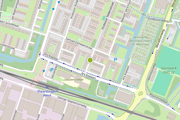 Ambulance-melding op Professor Teldersstraat, Vlaardingen op 7 juni, kaart-overzicht