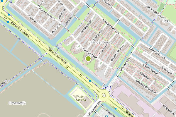 Ambulance-melding op Heinsiushof, Bergschenhoek op 7 juni, kaart-overzicht