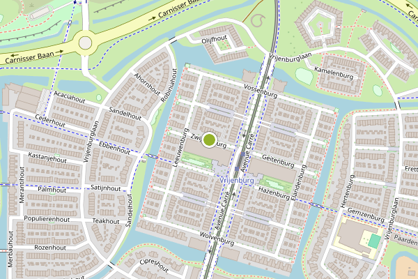 Ambulance-melding op Zwijnenburg, Barendrecht op 6 juni, kaart-overzicht