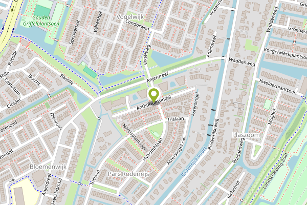 Ambulance-melding op Anthuriumsingel, Berkel en Rodenrijs op 1 mei, kaart-overzicht
