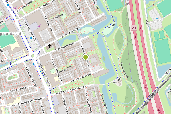 Ambulance-melding op Johan de Wittstraat, Vlaardingen op 7 juni, kaart-overzicht