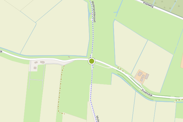 Ambulance-melding op Molenpolderpad, Rhoon op 7 juni, kaart-overzicht