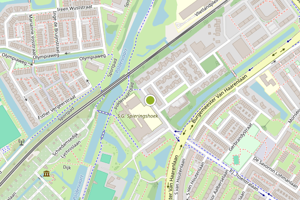Ambulance-melding op Van der Brugghenlaan, Schiedam op 8 juni, kaart-overzicht