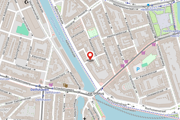 Brandweer-melding op Van der Hilststraat, Rotterdam op 2 mei, kaart-overzicht
