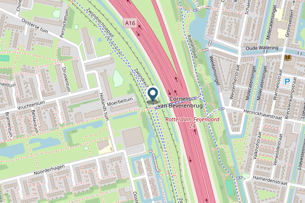 Politie-melding op Zwijndrechtsepad, Rotterdam op 2 mei, kaart-overzicht