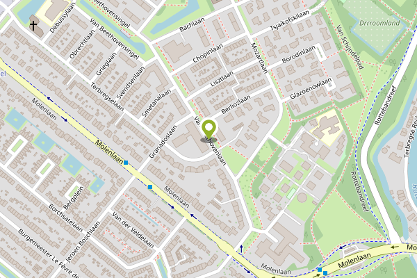 Ambulance-melding op Van Beethovenlaan, Rotterdam op 2 mei, kaart-overzicht