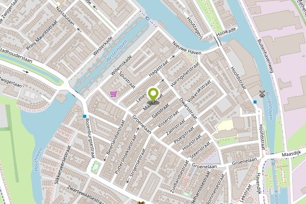 Ambulance-melding op Oude Maasstraat, Schiedam op 2 mei, kaart-overzicht