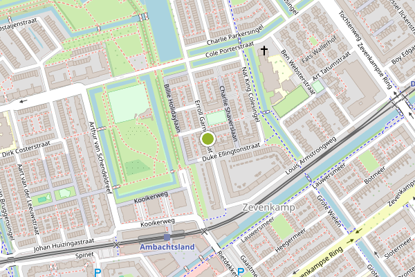 Ambulance-melding op Erroll Garnerstraat, Rotterdam op 8 juni, kaart-overzicht