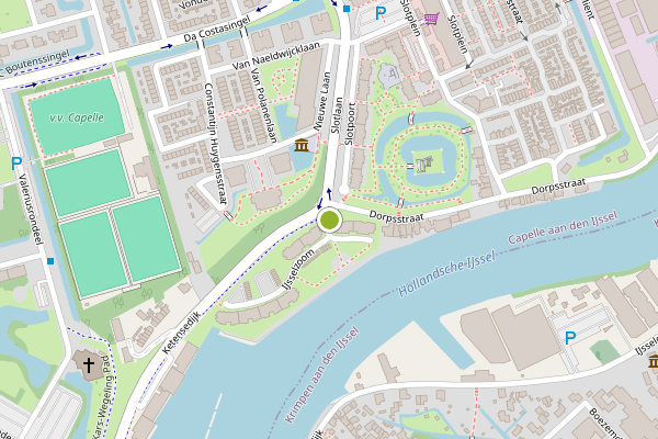 Ambulance-melding op IJsselzoom, Capelle aan den IJssel op 8 juni, kaart-overzicht
