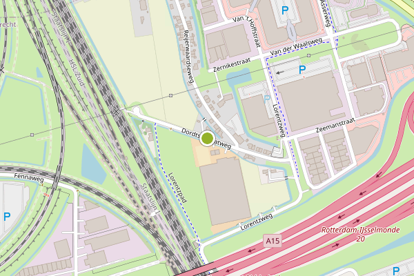 Ambulance-melding op Dordtsestraatweg, Barendrecht op 8 juni, kaart-overzicht