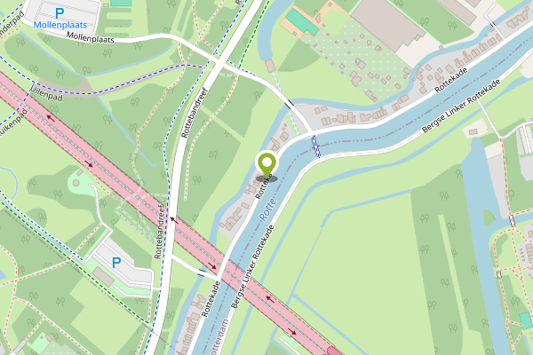 Ambulance-melding op Rottekade, Bergschenhoek op 2 mei, kaart-overzicht