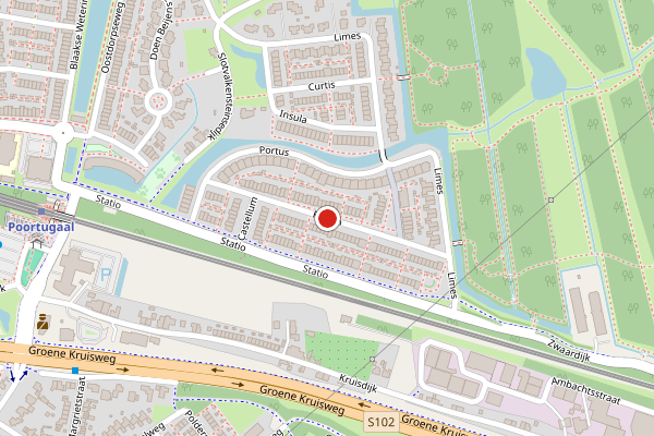 Brandweer-melding op Forum, Poortugaal op 9 juni, kaart-overzicht