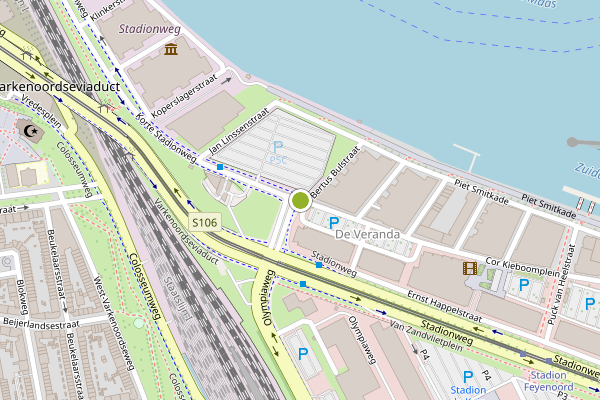 Ambulance-melding op Cor Kieboomplein, Rotterdam op 9 juni, kaart-overzicht
