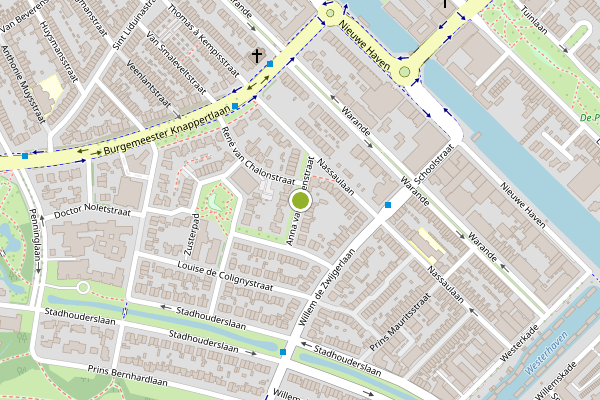 Ambulance-melding op Anna van Burenstraat, Schiedam op 9 juni, kaart-overzicht