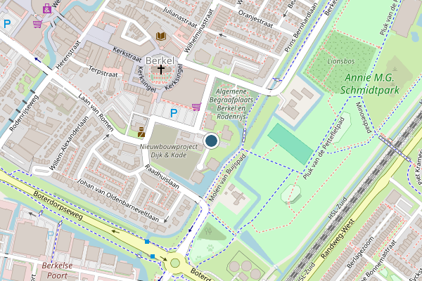 Politie-melding op Raadhuishof, Berkel en Rodenrijs op 9 juni, kaart-overzicht