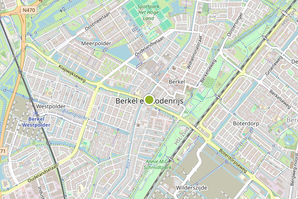 Ambulance-melding op Berkel en Rodenrijs op 9 juni, kaart-overzicht