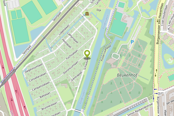 Ambulance-melding op Schiedamsedijk, Schiedam op 2 mei, kaart-overzicht