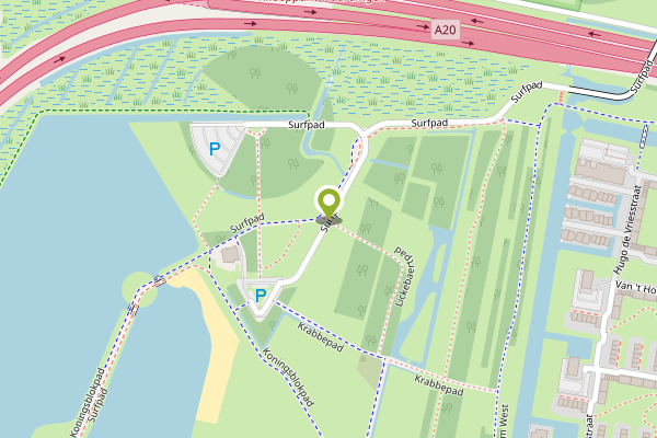 Ambulance-melding op Surfpad, Vlaardingen op 2 mei, kaart-overzicht