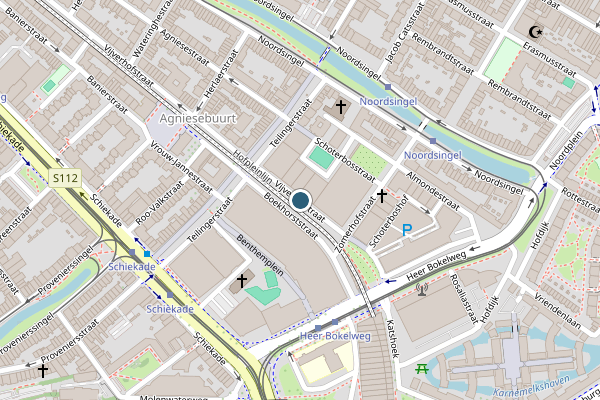 Politie-melding op Vijverhofstraat, Rotterdam op 10 juni, kaart-overzicht