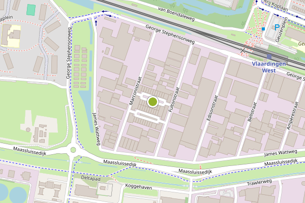 Ambulance-melding op Fultonstraat, Vlaardingen op 10 juni, kaart-overzicht