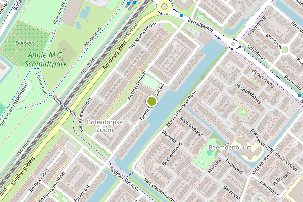 Ambulance-melding op Tjeerd Kuipersstraat, Bergschenhoek op 10 juni, kaart-overzicht