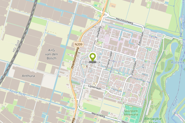Ambulance-melding op Bleiswijk op 2 mei, kaart-overzicht