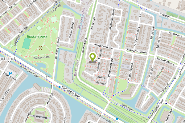 Ambulance-melding op Burrie, Barendrecht op 2 mei, kaart-overzicht
