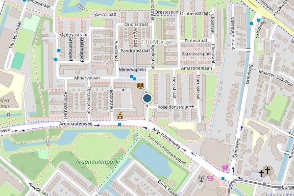 Politie-melding op Junolaan, Rotterdam op 10 juni, kaart-overzicht